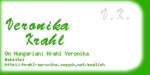 veronika krahl business card